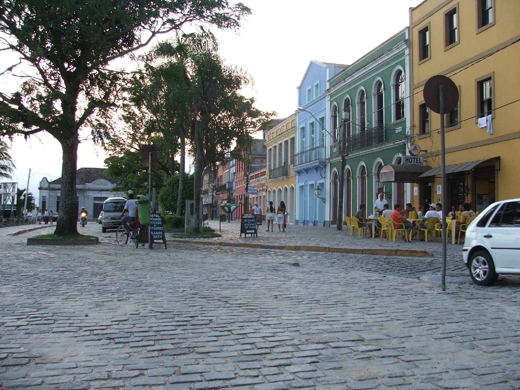 Casario colonial preservado no Centro Histórico de Paranaguá na Rua da Praia